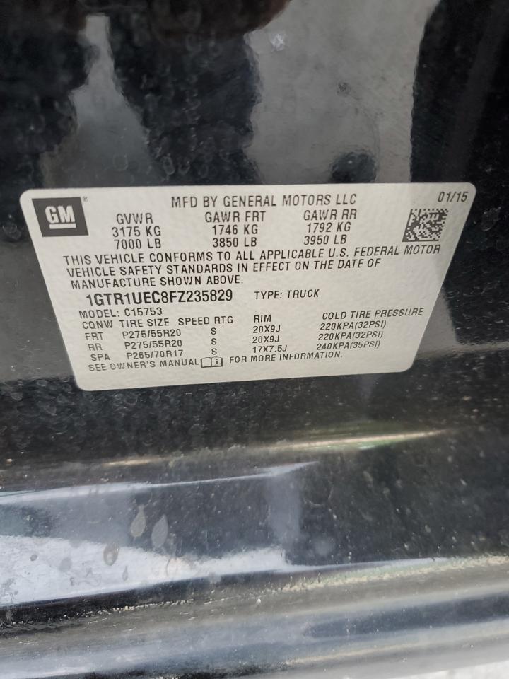 2015 GMC Sierra C1500 Sle VIN: 1GTR1UEC8FZ235829 Lot: 60265425