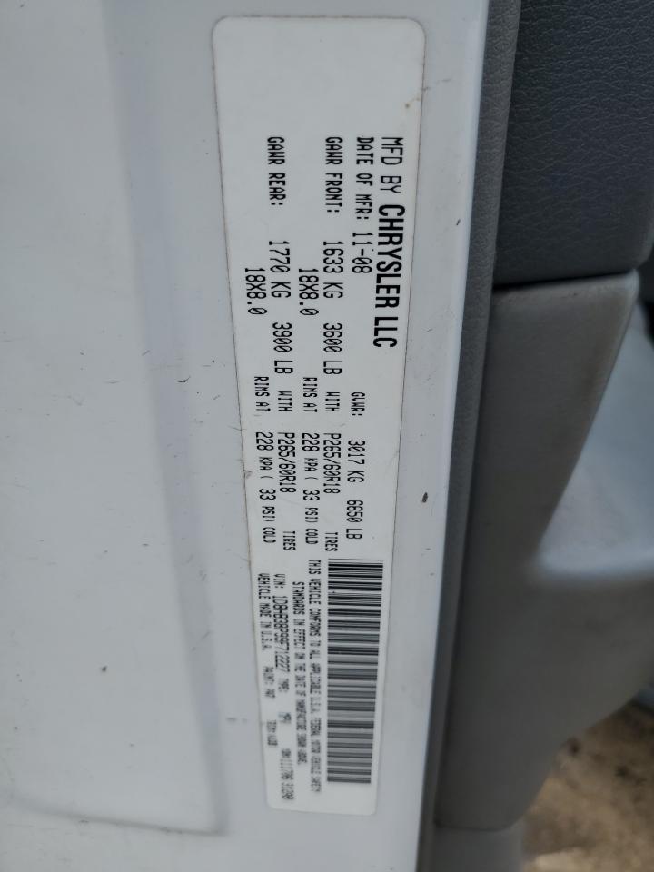 2009 Dodge Durango Se VIN: 1D8HB38P99F712227 Lot: 60749885