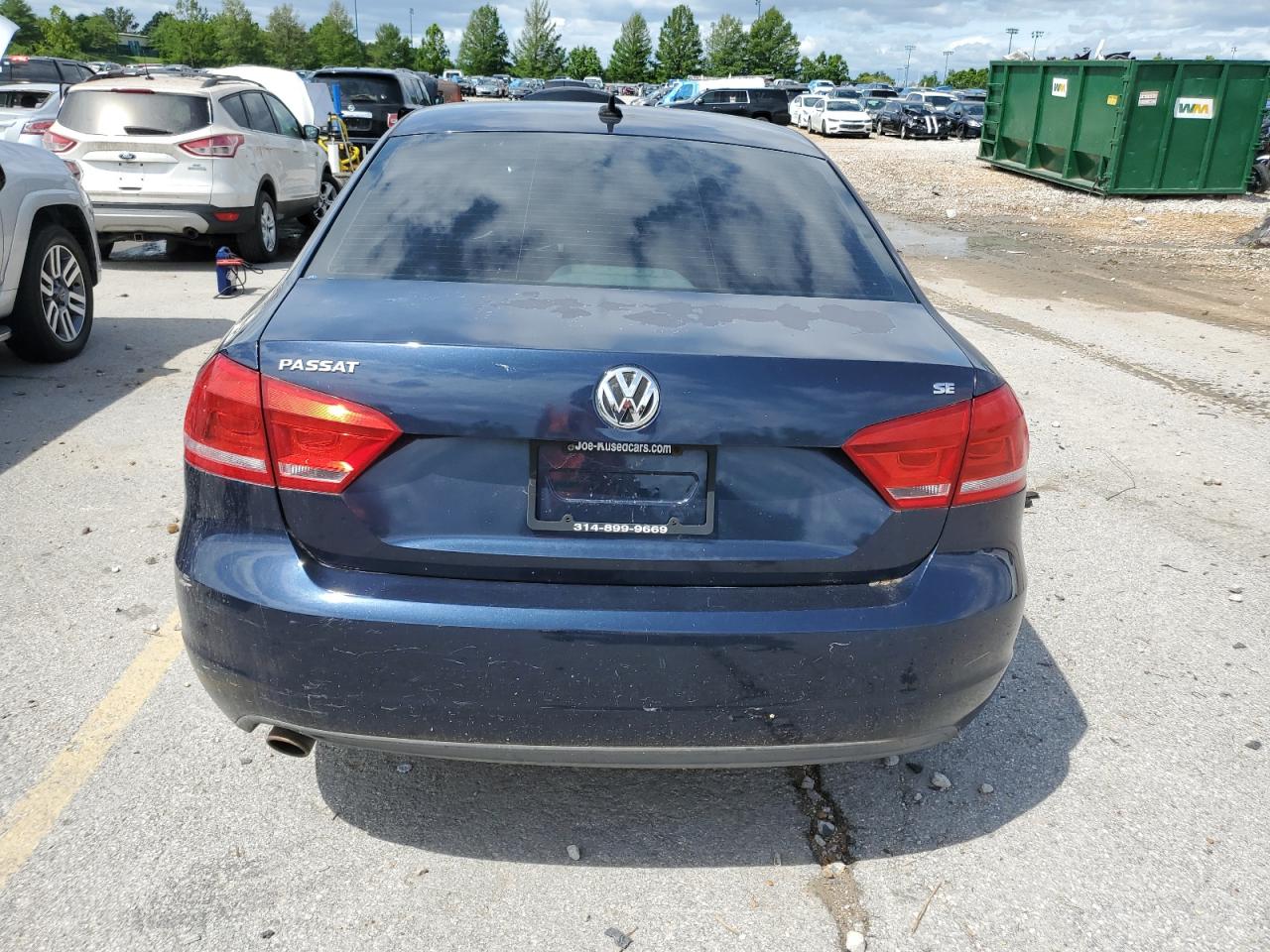 2012 Volkswagen Passat Se VIN: 1VWBP7A37CC016010 Lot: 61263345