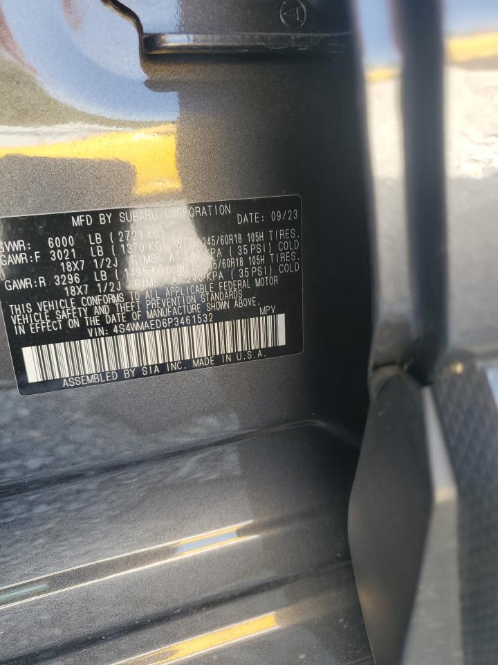 2023 Subaru Ascent Premium VIN: 4S4WMAED6P3461532 Lot: 60101915