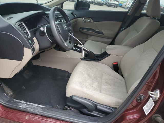  HONDA CIVIC 2015 Burgundy