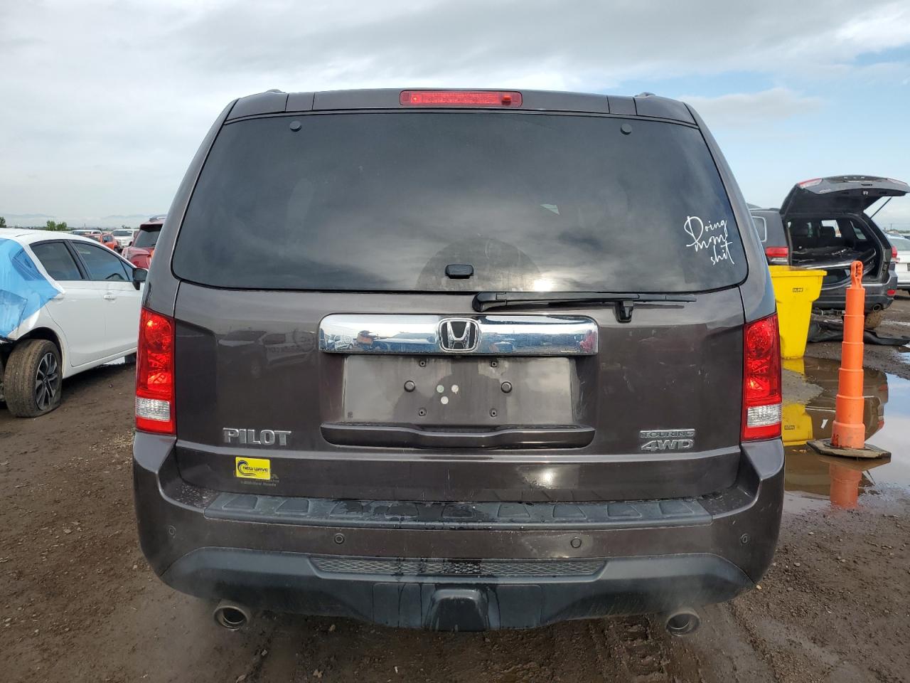 2014 Honda Pilot Touring VIN: 5FNYF4H93EB047835 Lot: 59216675