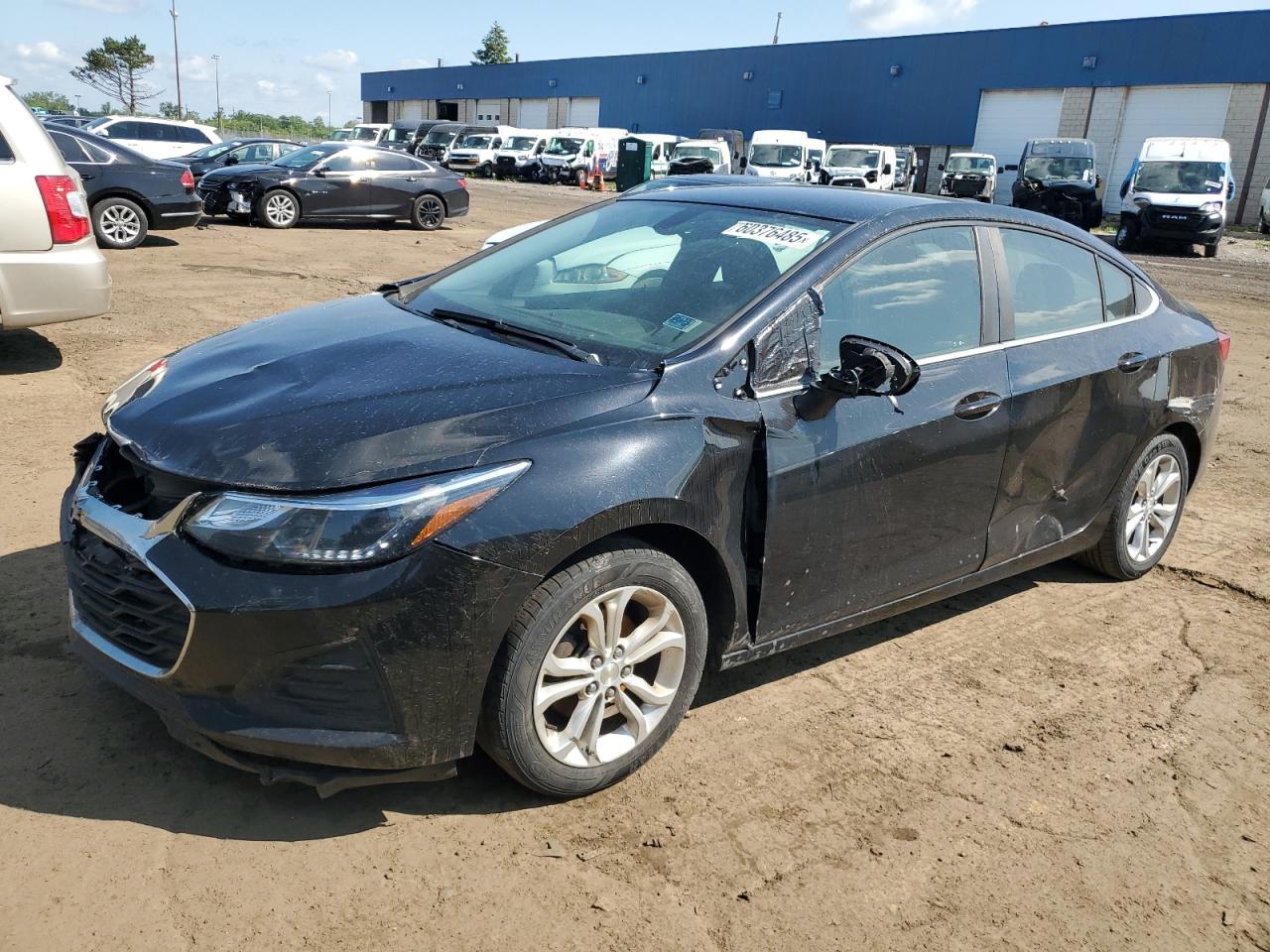 2019 Chevrolet Cruze Lt na sprzedaż w Woodhaven, MI - Front End