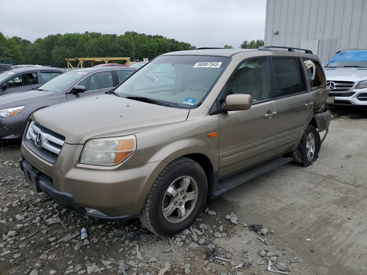 2008 Honda Pilot Exl na sprzedaż w Windsor, NJ - Undercarriage