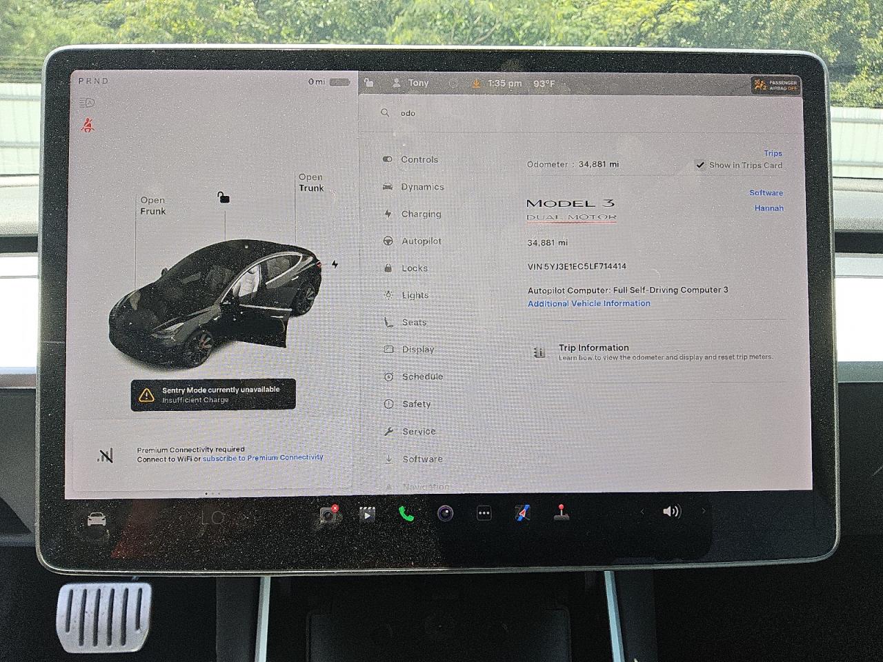 2020 Tesla Model 3 VIN: 5YJ3E1EC5LF714414 Lot: 60684485
