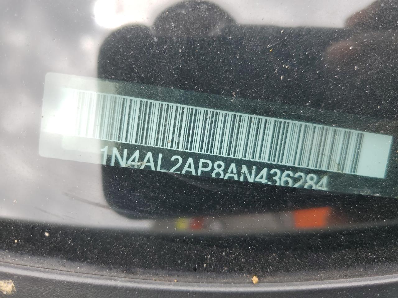 2010 Nissan Altima Base VIN: 1N4AL2AP8AN436284 Lot: 60307065