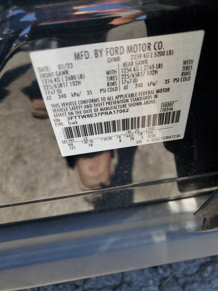 2023 Ford Maverick Xl VIN: 3FTTW8E37PRA17062 Lot: 60987205