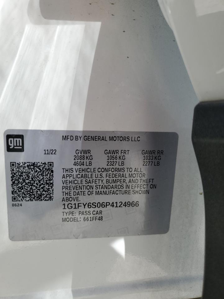 2023 Chevrolet Bolt Euv Lt VIN: 1G1FY6S06P4124966 Lot: 62345395
