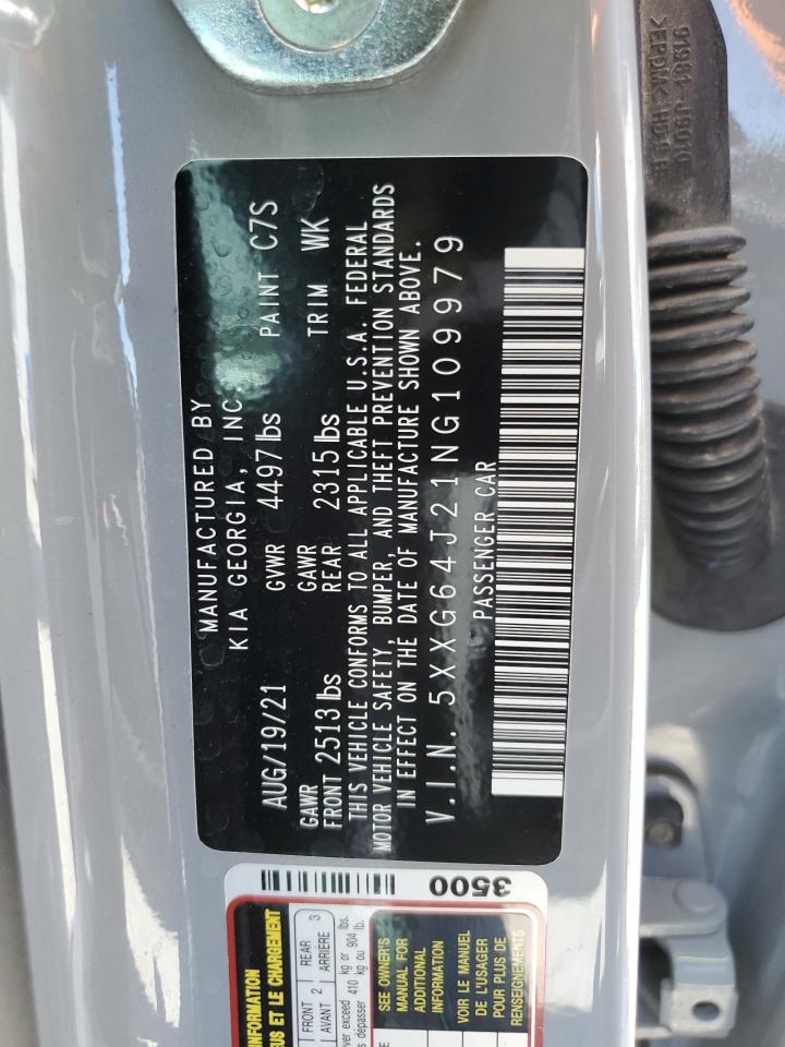 2022 Kia K5 Gt Line VIN: 5XXG64J21NG109979 Lot: 61815345