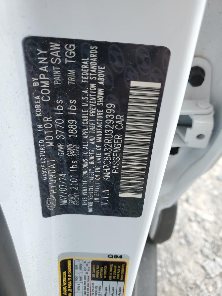 2024 Hyundai Venue Sel VIN: KMHRC8A32RU329399 Lot: 60818175