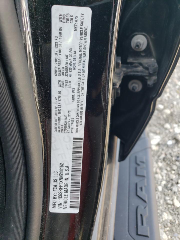 2022 Ram 1500 Big Horn/Lone Star VIN: 1C6SRFFTXNN244162 Lot: 61755645