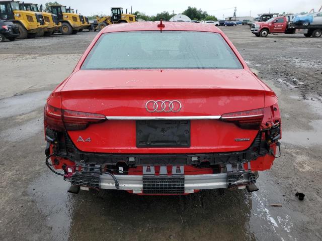  AUDI A4 2020 Czerwony