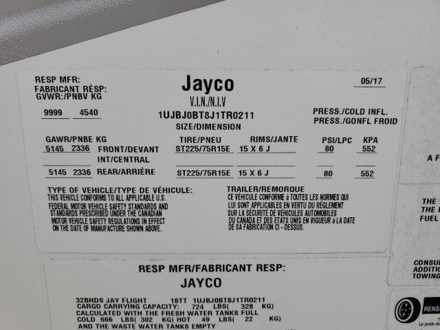 2018 JAYCO JAY FLIGHT  