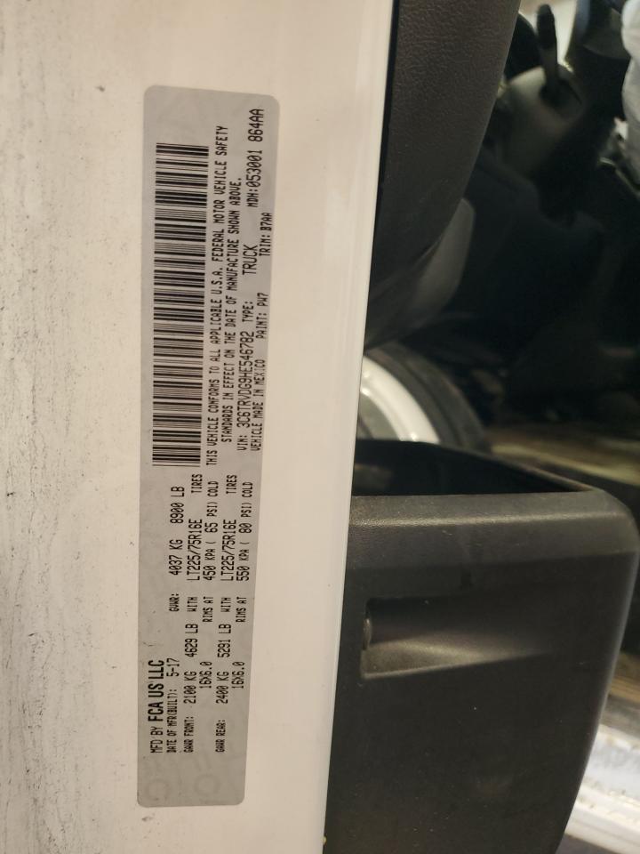 2017 Ram Promaster 2500 2500 High VIN: 3C6TRVDG9HE546782 Lot: 59894425