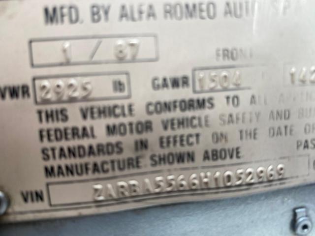1987 ALFA ROMEO SPIDER QUADRIFOGLIO  