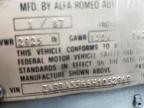 1987 ALFA ROMEO SPIDER QUADRIFOGLIO   for sale at Copart MA - SOUTH BOSTON