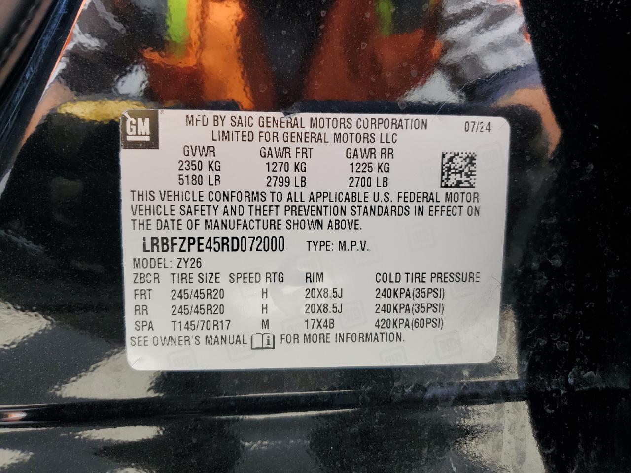 2024 Buick Envision Essence VIN: LRBFZPE45RD072000 Lot: 61270705