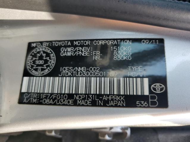 2012 TOYOTA YARIS 