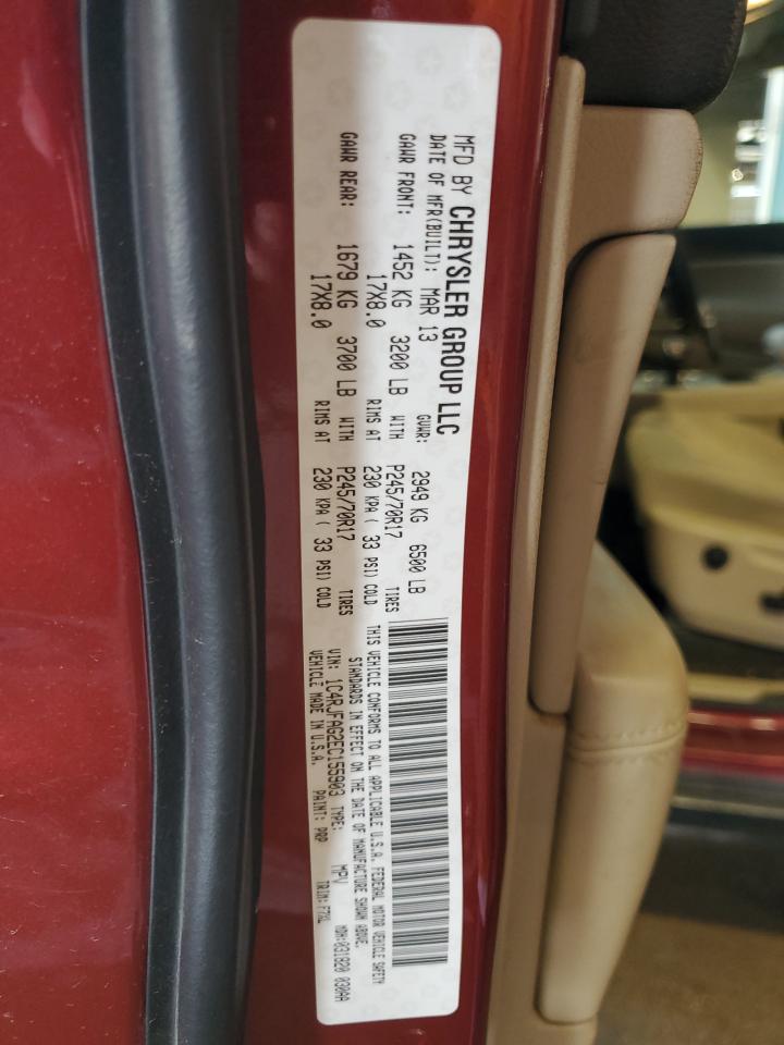 JEEP GRAND CHER 2014 VIN 1C4RJFAG2EC155903 zdjęcie 13