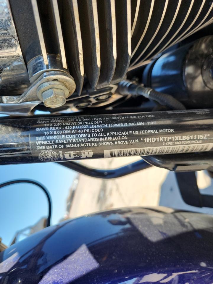 2020 Harley-Davidson Fltrxs VIN: 1HD1KTP1XLB611157 Lot: 61082605