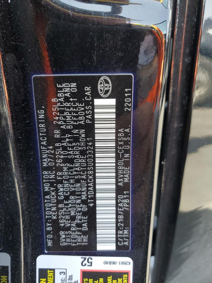 2025 Toyota Camry Xse VIN: 4T1DAACK8SU033241 Lot: 62189275