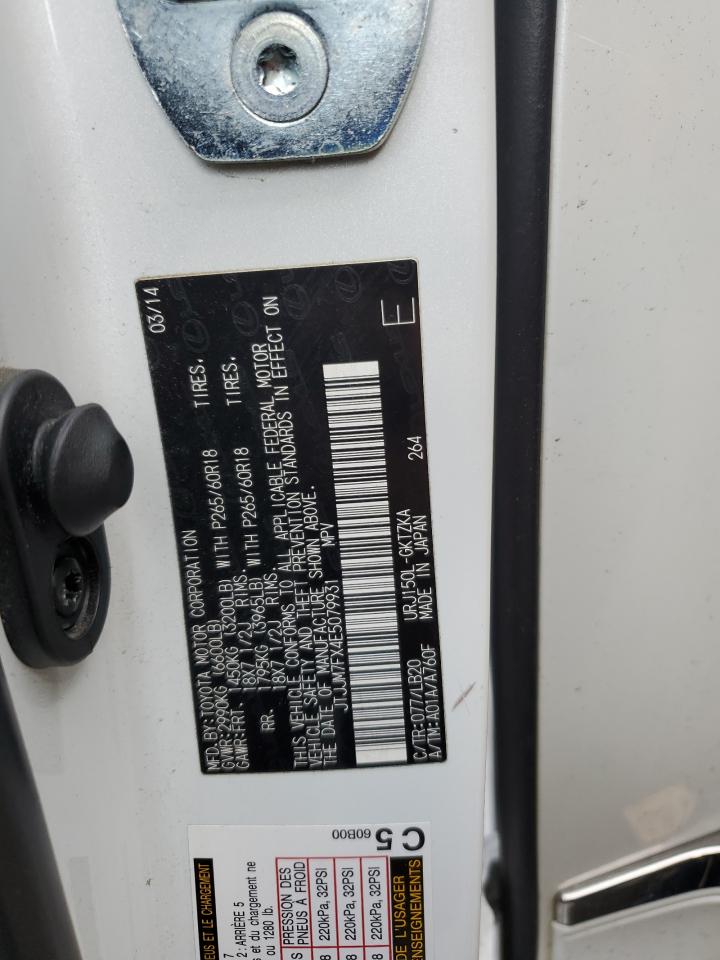 2014 Lexus Gx 460 Premium VIN: JTJJM7FX4E5079931 Lot: 60449425
