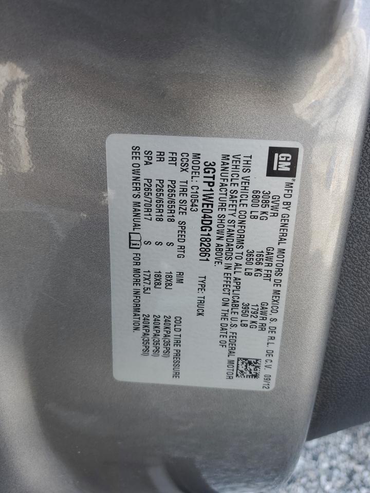 2020 GMC Sierra C1500 Slt VIN: 3GTP1WE04DG182861 Lot: 62651665