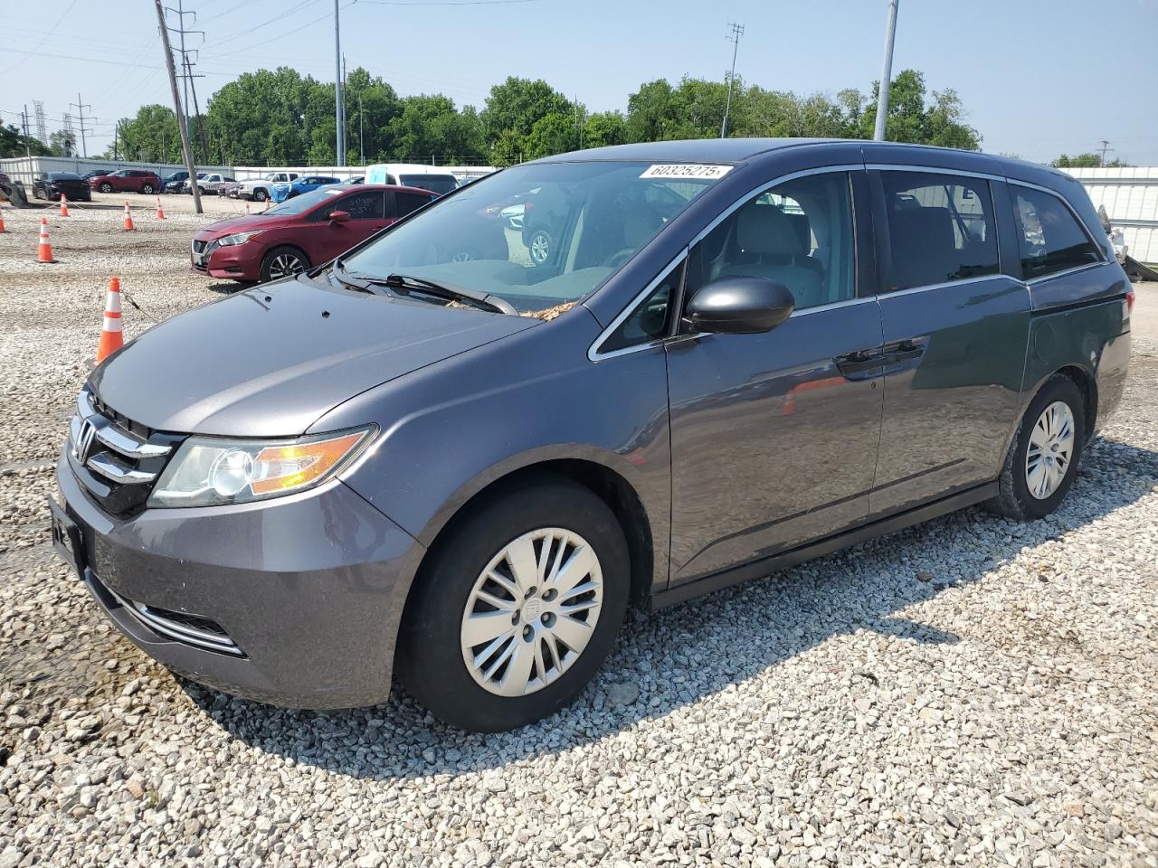 2015 Honda Odyssey Lx за продажба в Columbus, OH - Rear End