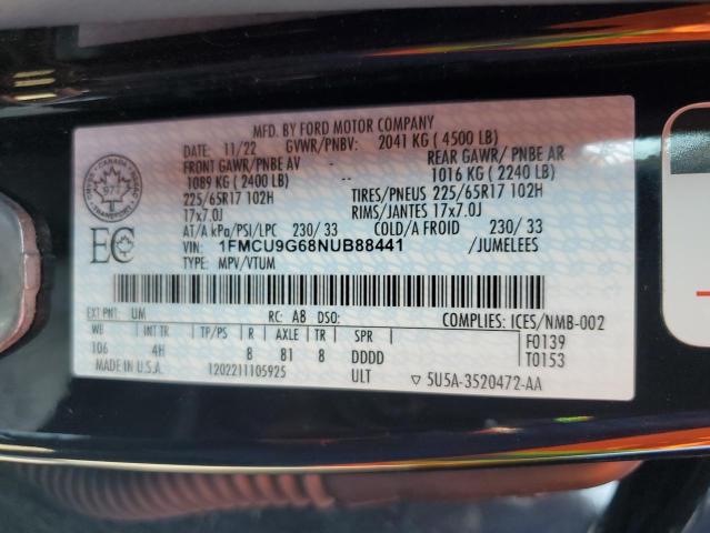 2022 FORD ESCAPE SE  