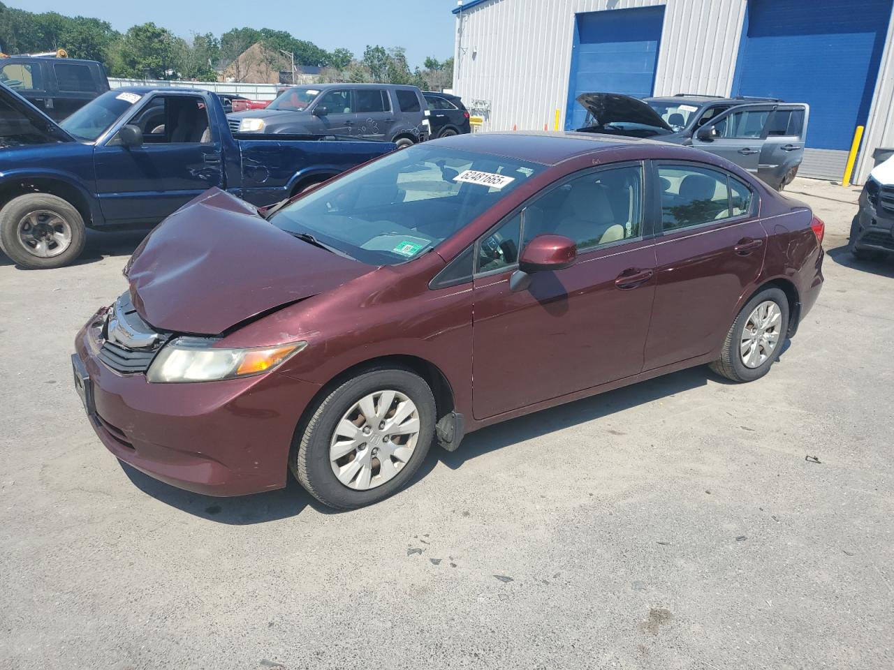 HONDA CIVIC 2012 VIN 19XFB2F52CE377332