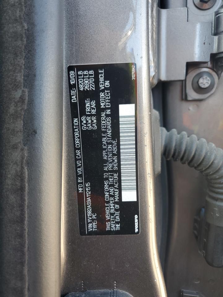 2010 Volvo S80 3.2 VIN: YV1982AS9A1121515 Lot: 61949575