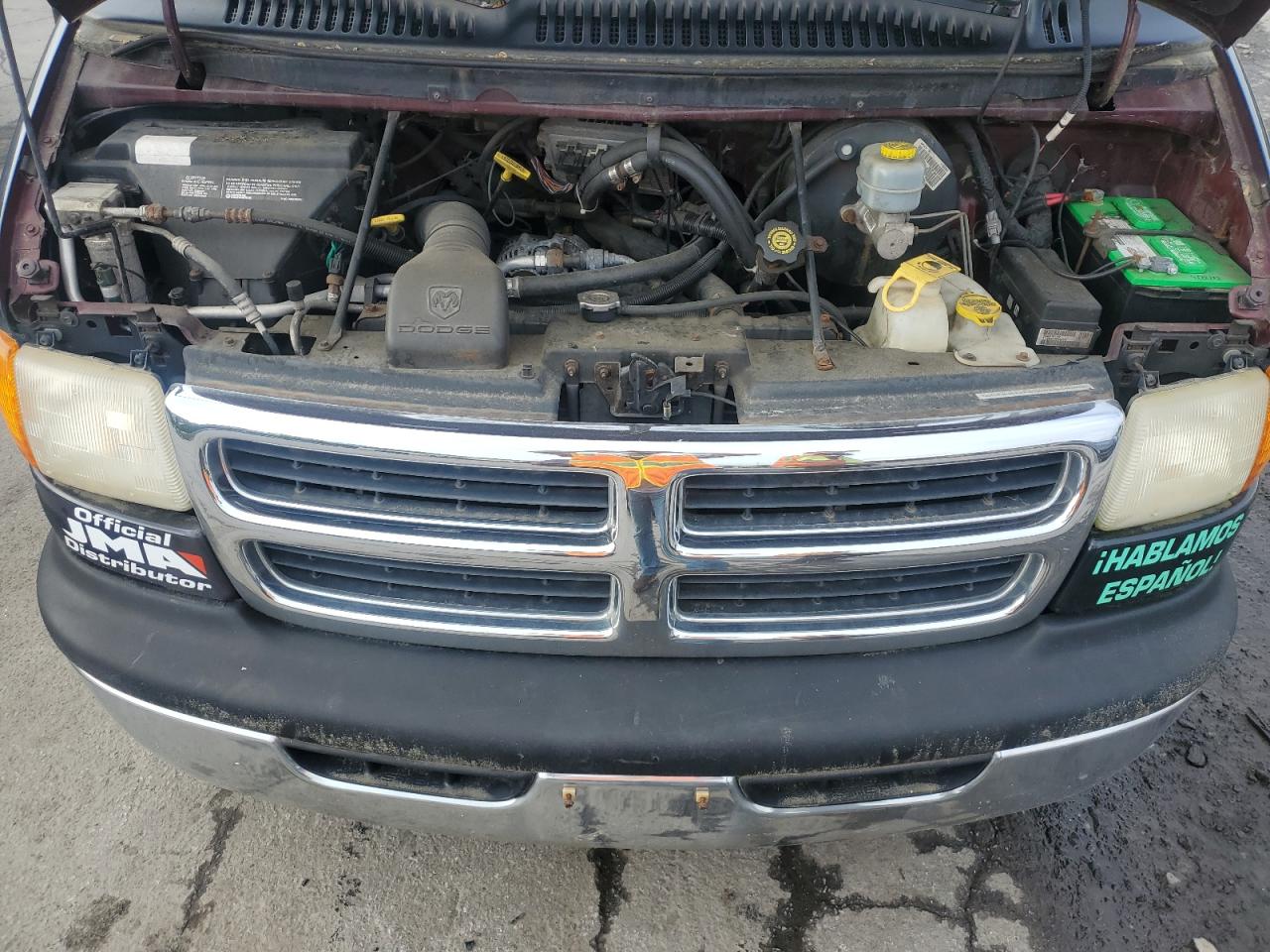 2002 Dodge Ram Van B1500 VIN: 2B6HB11X72K132922 Lot: 60356495