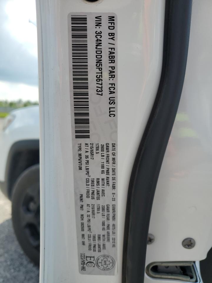 2023 Jeep Compass Trailhawk VIN: 3C4NJDDN5PT567737 Lot: 61824665