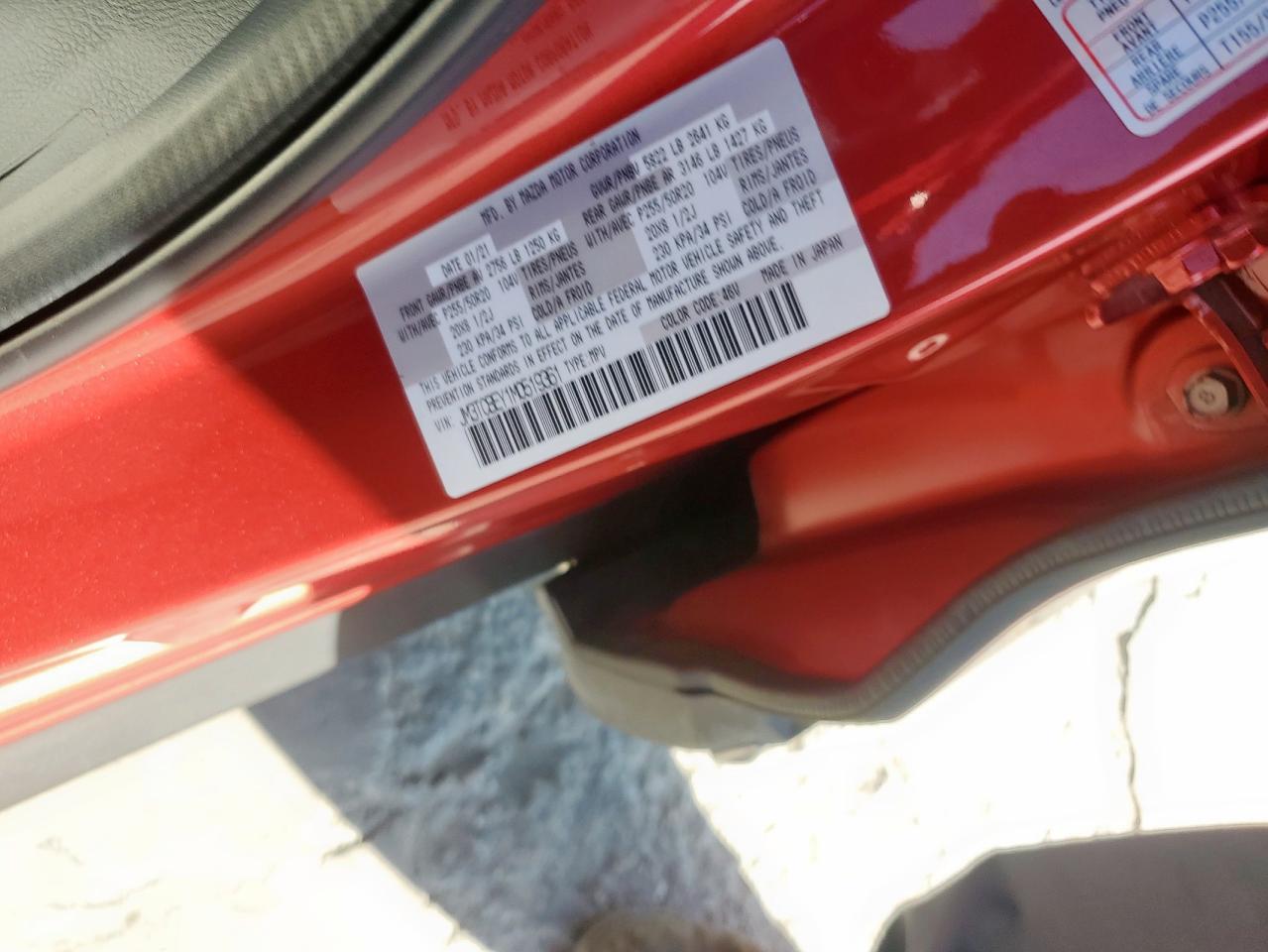 2021 Mazda Cx-9 Signature VIN: JM3TCBEY1M0519361 Lot: 60493045