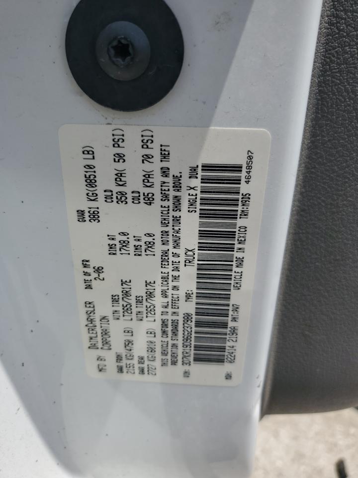 2006 Dodge Ram 1500 VIN: 3D7KR19D96G237980 Lot: 61632365