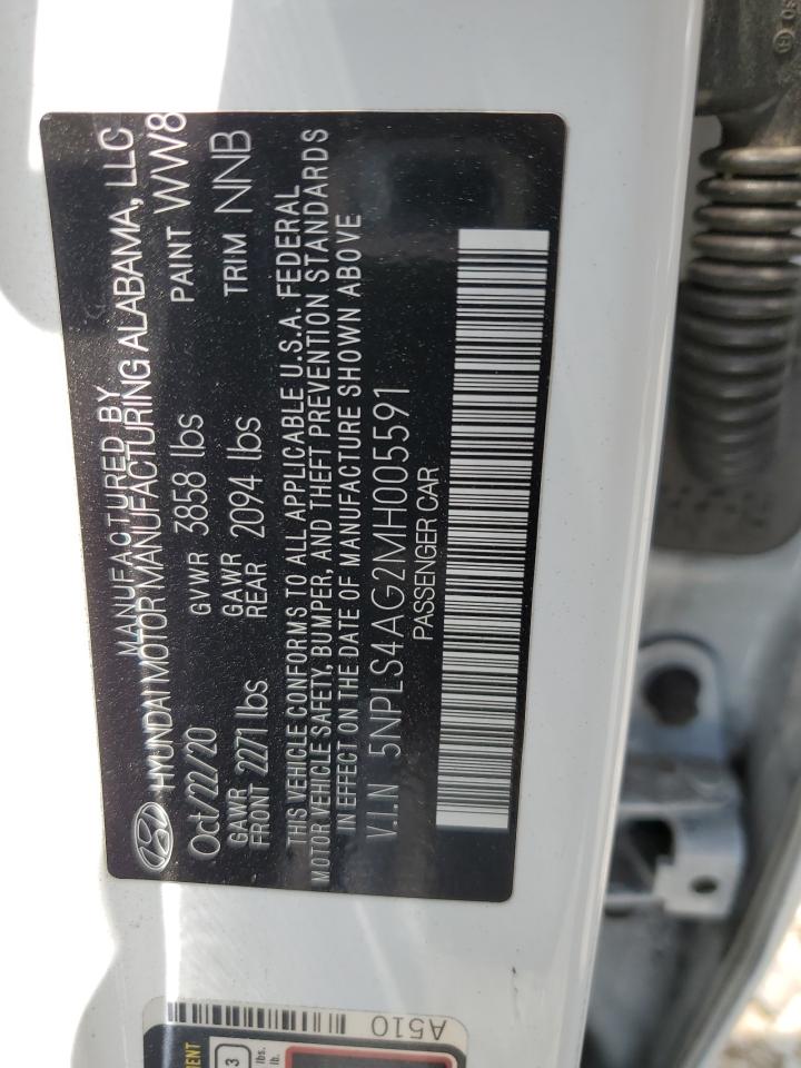 HYUNDAI ELANTRA 2021 VIN 5NPLS4AG2MH005591 фото 13