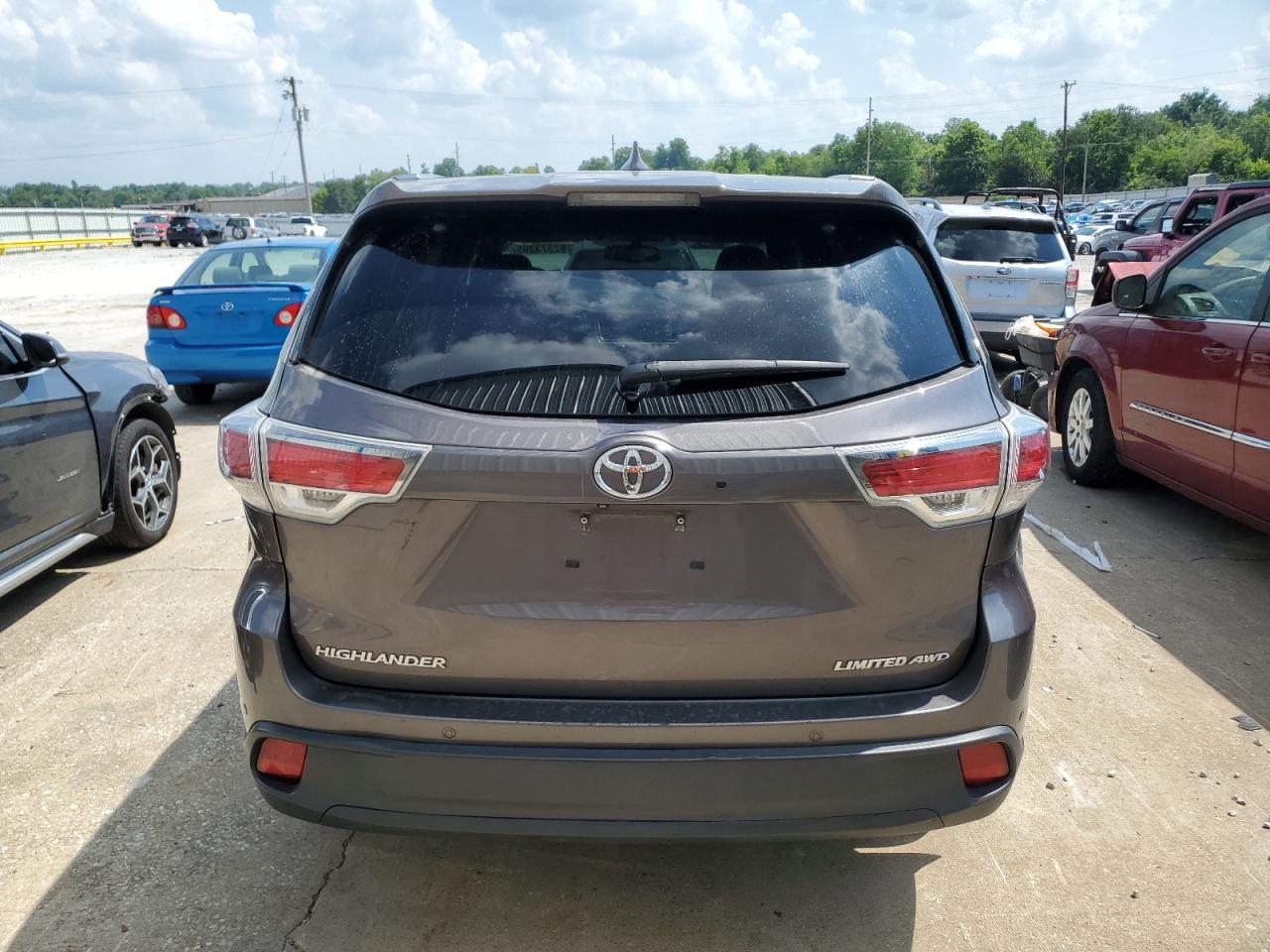 2015 Toyota Highlander Limited VIN: 5TDDKRFH8FS153776 Lot: 62373205