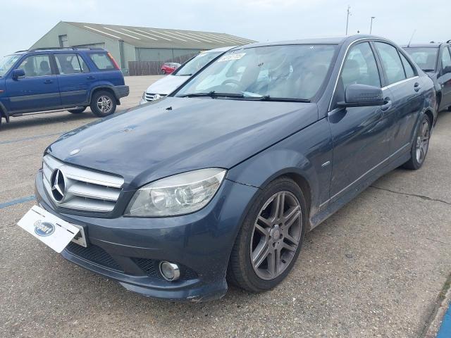2010 MERCEDES BENZ C200 BLUE- for sale at Copart NEWBURY