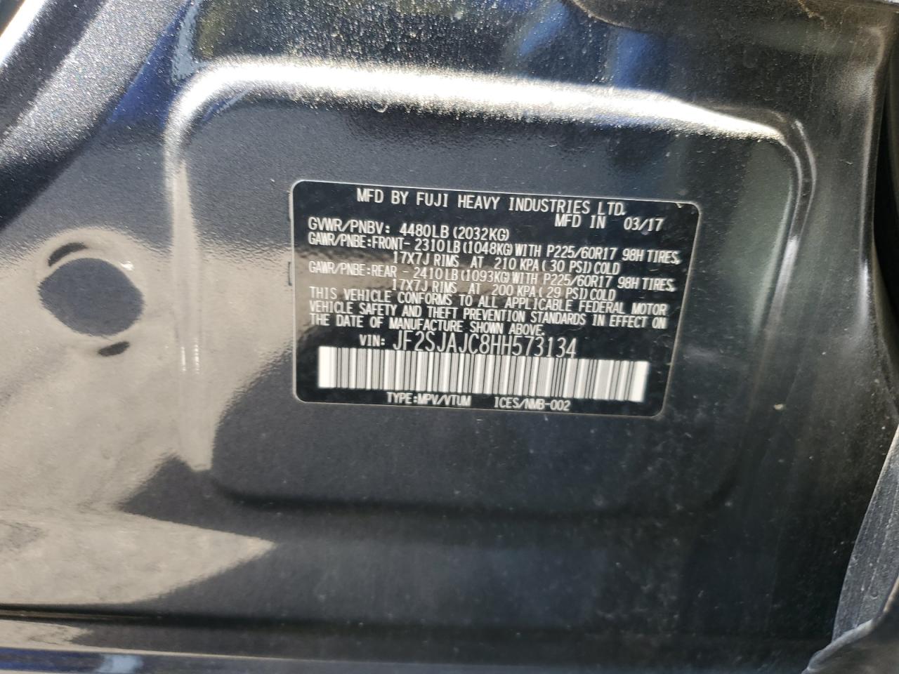 2017 Subaru Forester 2.5I Limited VIN: JF2SJAJC8HH573134 Lot: 62425455