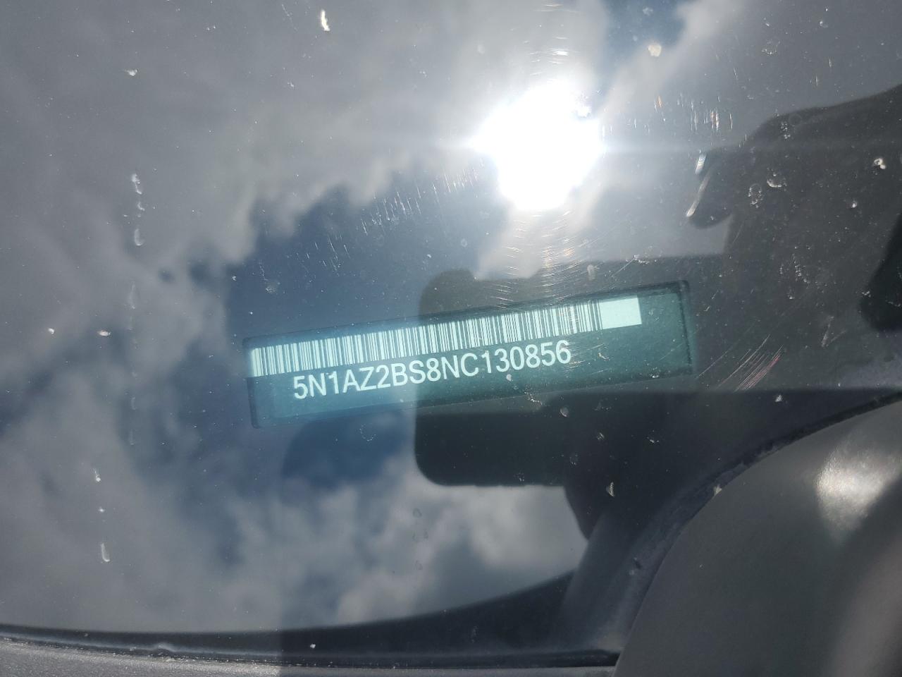 2022 Nissan Murano Sv VIN: 5N1AZ2BS8NC130856 Lot: 59856165