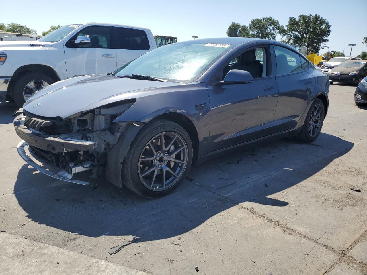 2022 Tesla Model 3 de vânzare în Sacramento, CA - Front End