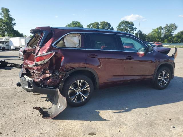  TOYOTA HIGHLANDER 2016 Красный