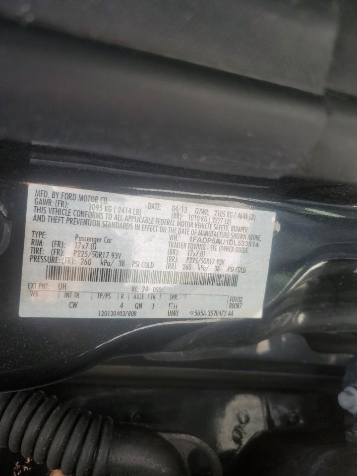 2013 Ford C-Max Se VIN: 1FADP5AU1DL533514 Lot: 62350705