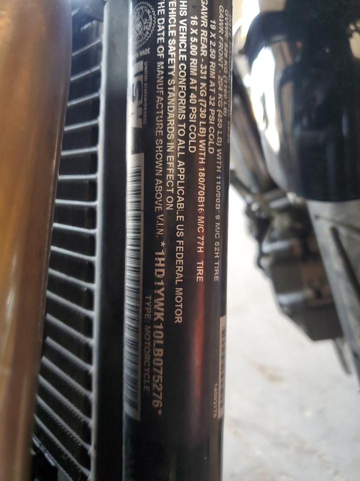 2020 Harley-Davidson Fxlrs VIN: 1HD1YWK10LB075276 Lot: 62014855