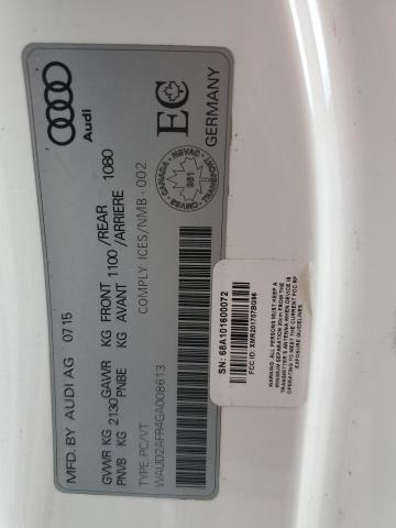 2016 AUDI A5 PREMIUM PLUS S-LINE  