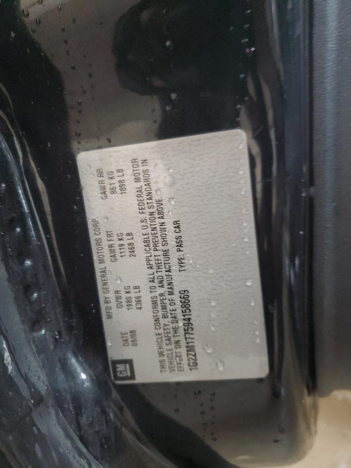 2009 Pontiac G6 Gxp VIN: 1G2ZM177594158669 Lot: 61631245