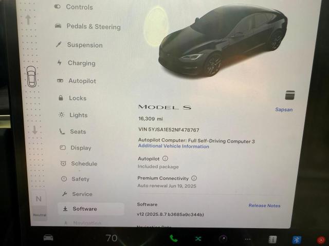  TESLA MODEL S 2022 Black