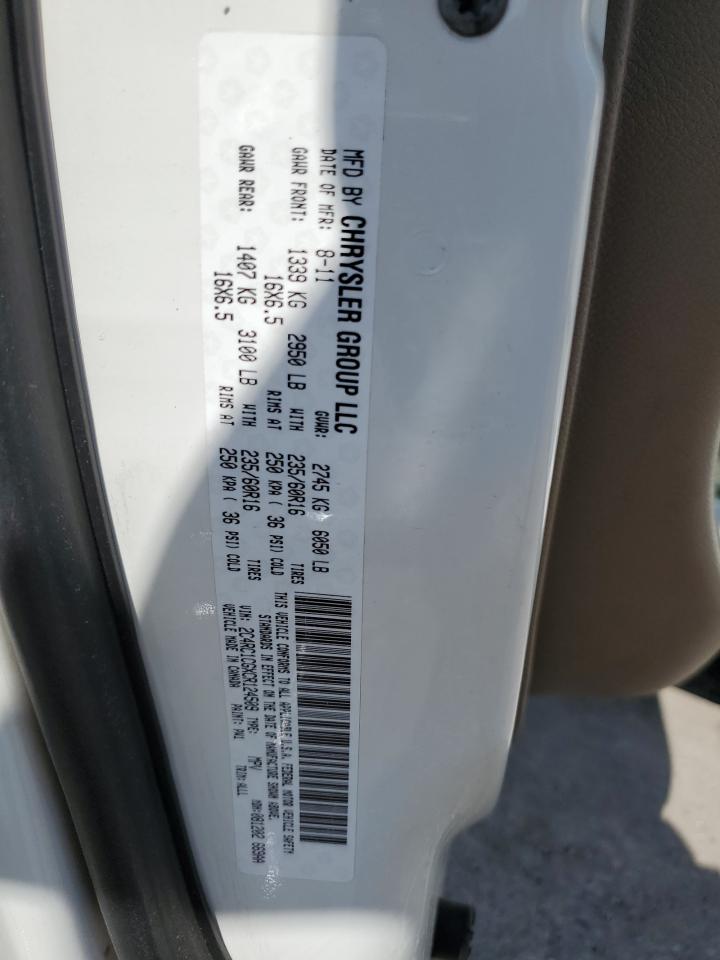 CHRYSLER MINIVAN 2012 VIN 2C4RC1CGXCR124509 фото 12
