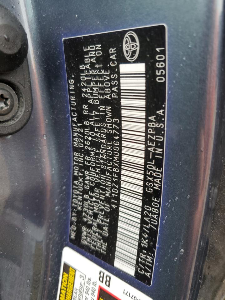 2021 Toyota Avalon Limited VIN: 4T1DZ1FBXMU064773 Lot: 60497845