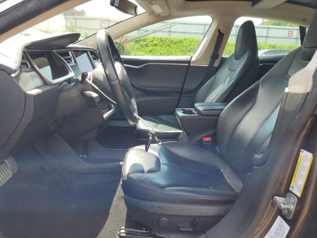 Hatchbacks TESLA MODEL S 2014 Brązowy